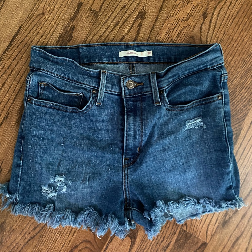Levi’s “slimming boot” shorts